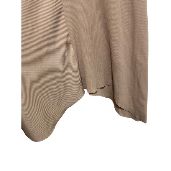 AllSaints Mauve Ribbed Asymmetrical Hem Midi Dress Size 10 - Picture 6 of 12